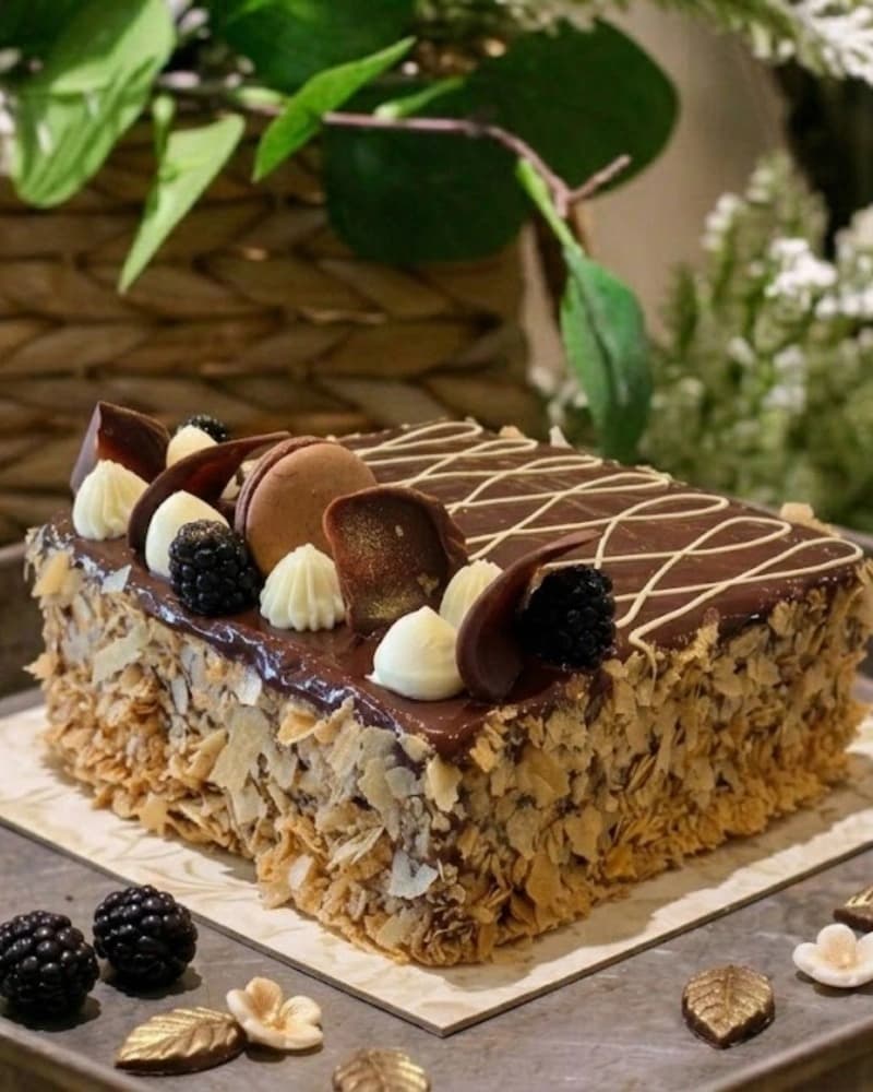 Chocolate Hazelnut Crisp Mousse (1 sheet - Rectangular) Image