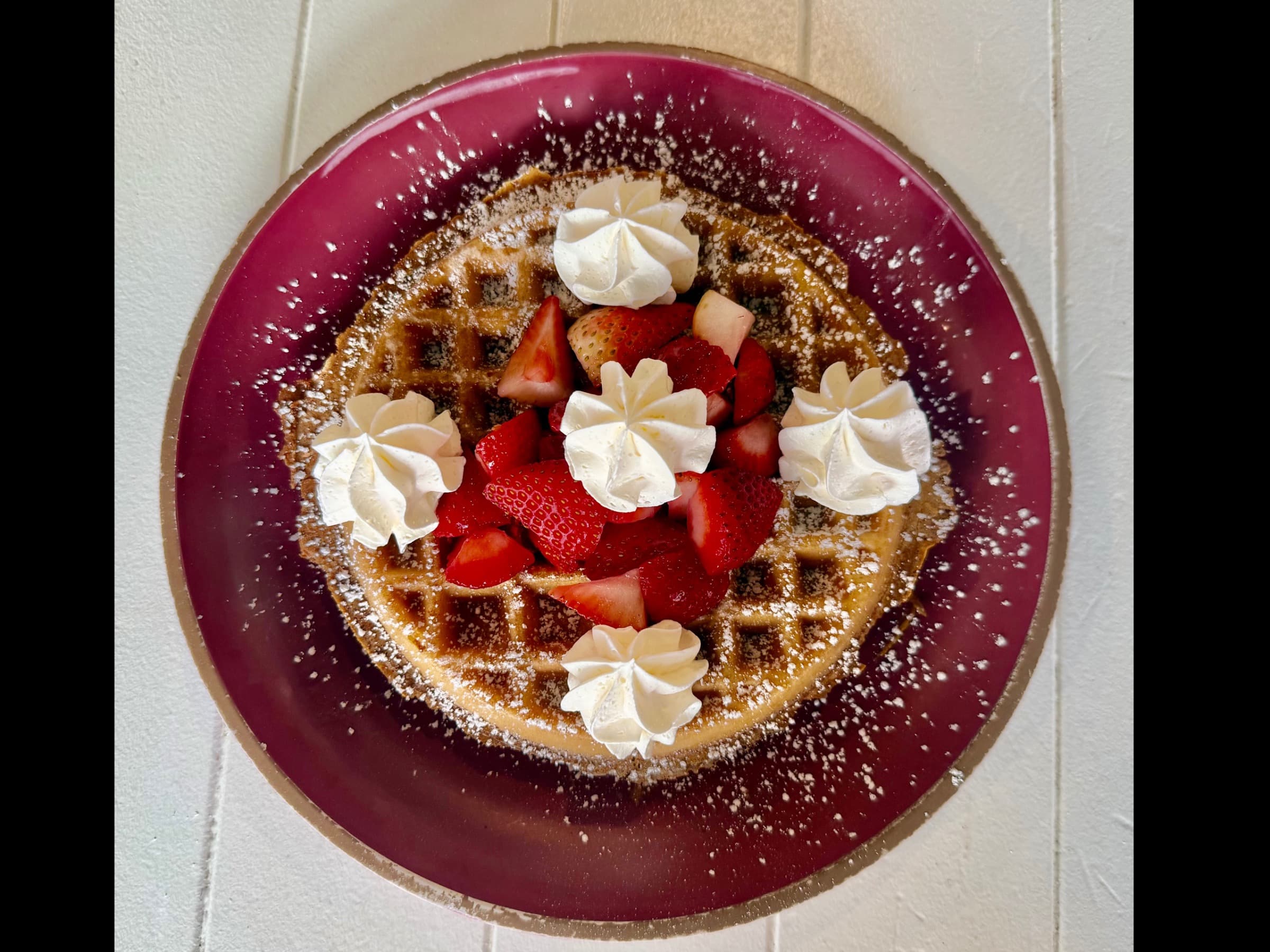 Fruit of the day Strawberry Waffle Image